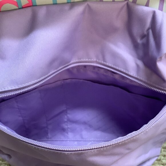 Champion Lavender Backpack With Large Neon Letters. Preloved - Picture 9 of 12